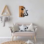 Wallity MA-282 Accesorio de Pared Decorativo Nogal y Negro